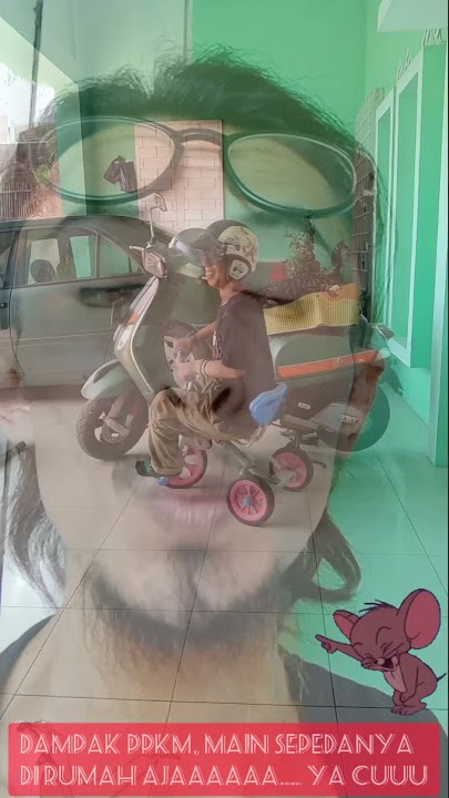 video lucu bersepeda di teras rumah Dampak ppkm darurat | #ppkm #olahragadirumahaja #shorts
