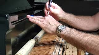 #337 Restoring An Old Steinway Piano- More Needling Hammerfelts