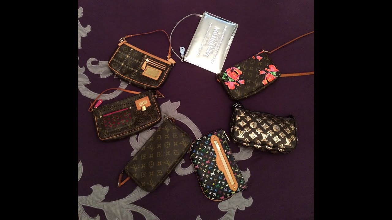 My Louis Vuitton Pochette Collection and Strap Options - YouTube