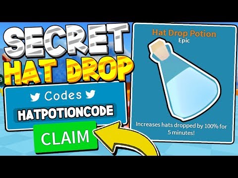 Secret Hat Drop Potion Code And Best Tool In Unboxing - 