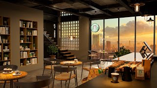 Starbucks Coffee Shop ☕Coffee Shop Bookstore Ambience with Relaxing Smooth Jazz Music to Study,Work