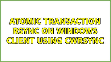 Atomic transaction rsync on Windows client using cwrsync