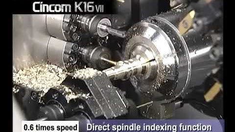 Citizen K16VII CNC Swiss Type Turning Center In Action