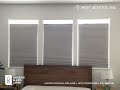 West Seattle Motorized Honeycomb Shades |Sliding Door Honeycomb Shades | Amazing Blinds by Armi