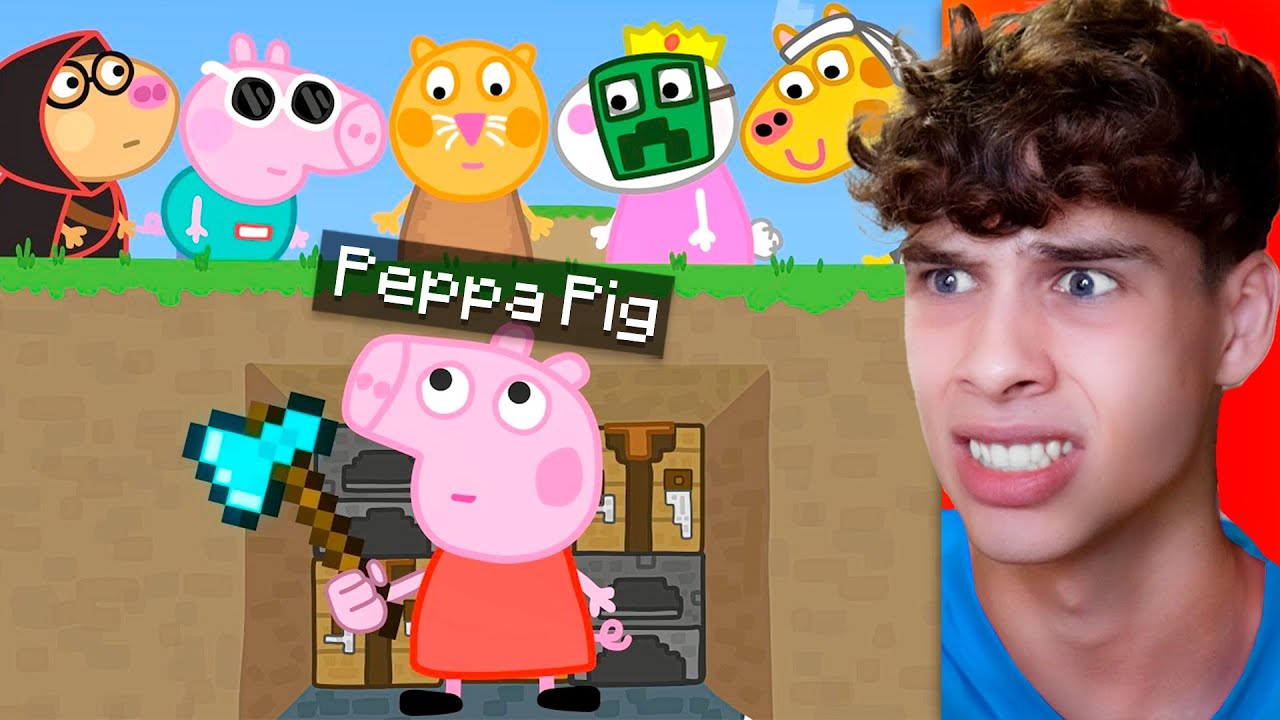 Reaccioné a Peppa Pig vs Minecraft (Muy Divertido)