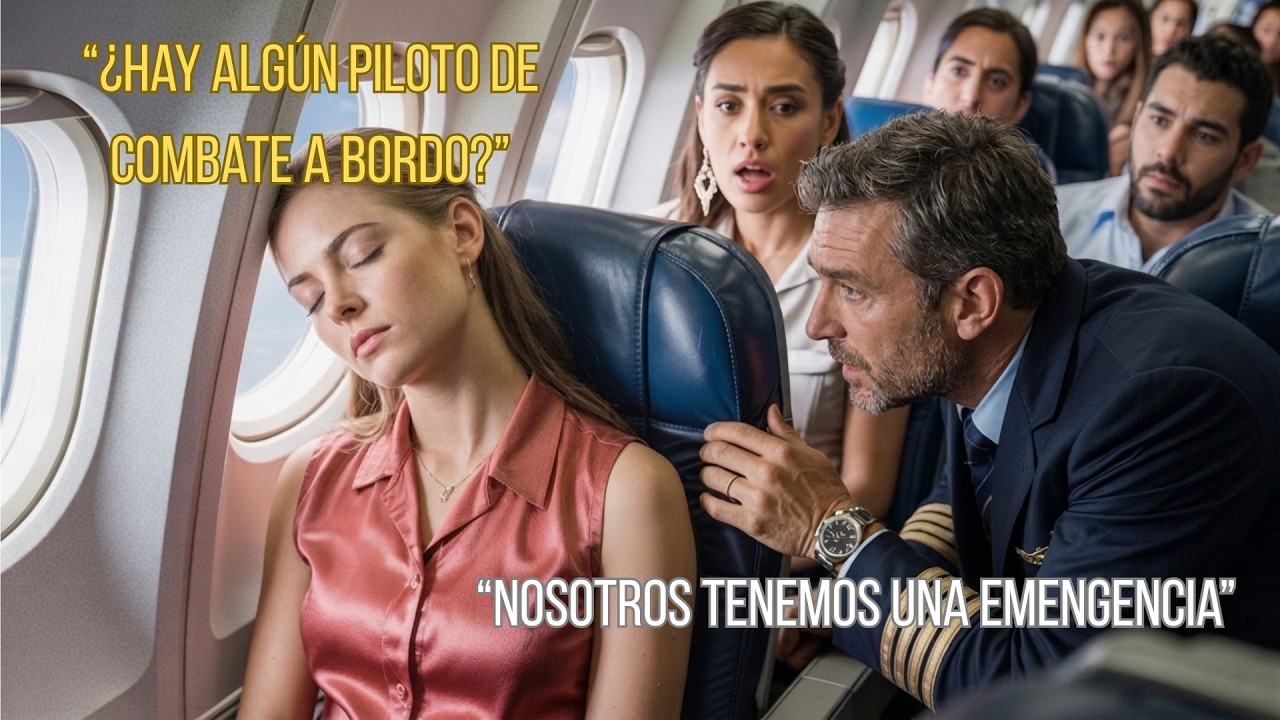 DORMÍA TRANQUILA HASTA QUE EL CAPITÁN GRITÓ: «¿HAY PILOTOS DE COMBATE A BORDO?»