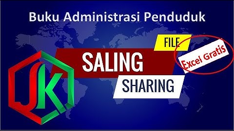 Buku Administrasi Penduduk Ketua RT - EXCEL GRATIS