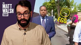 Leftist in Gorilla Mask ATTACKS Larry Elder