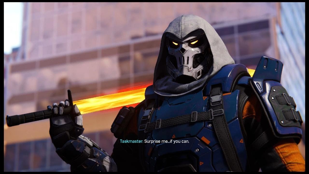 Spider-Man Remastered PS5- TaskMaster Final Boss fight (4K) - YouTube