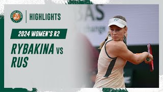 Rybakina vs Rus Round 2 Highlights | Roland-Garros 2024