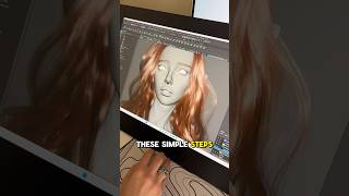 How to Make Hairs in 3D #3dart #3dcharacter #cgi #xgen