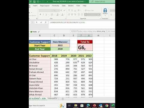 3D XLOOKUP SUM with Multiple Criteria to Sum Values using XLOOKUP