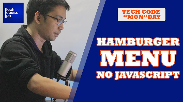 Hamburger Menu Button - No Javascript | Tech Code Mon Day