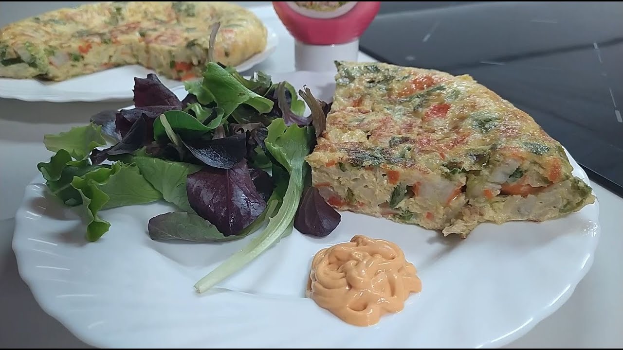 Tortilla de palitos de cangrejo