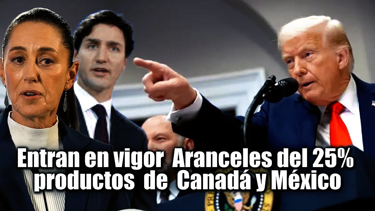 🛑 Hoy entran en vigor los aranceles de Trump contra México y Canadá 👇 ...