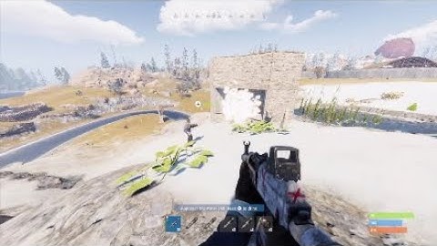 Rocket Raiding this door camping 4 man Rust Console edition