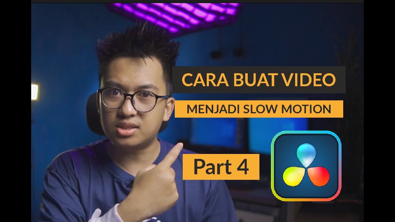 tutorial Cara Membuat video menjadi slow motion di davinci resolve 18