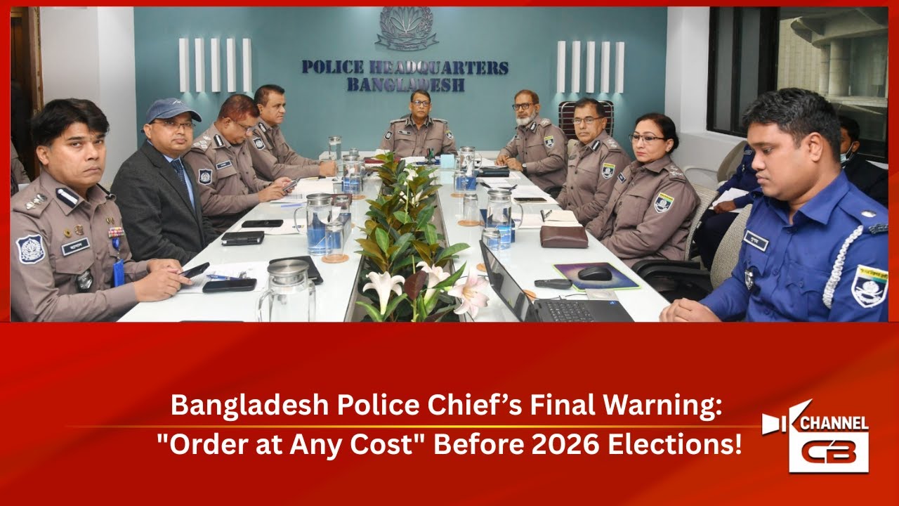 Bangladesh Police Chief’s Final Warning Order at Any Cost Before 2026 Elections!