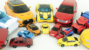 Transformers Carbot Transformation Robot Cars Toys 트랜스포머 헬로카봇 미니와 큰 자동차 장난감 변신 동영상