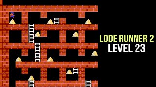 Lode Runner 2. Level 23. Nintendo (NES) Games