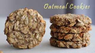 단, 2가지 재료! 다이어트 간식, 포만감 UP! 오트밀로 만드는 가장 쉬운 쿠키 Oatmeal cookies for weight loss | 하다앳홈