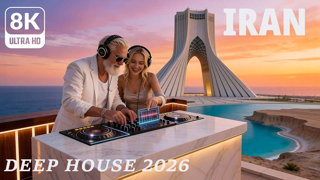 [8K] Иран 🇮🇷 Дип-хаус 2026 | Атмосфера персидской пустыни и древнего города