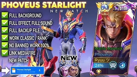 Script Skin Phoveus Starlight Full Effect Voice Patch Terbaru