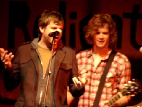 Relient K teaches Aaron Marsh of Copeland the Maca...