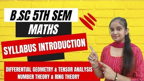B.Sc 5th sem Maths || Syllabus introduction || 2nd paper || By Jyoti Chaudhary ✍️✍️