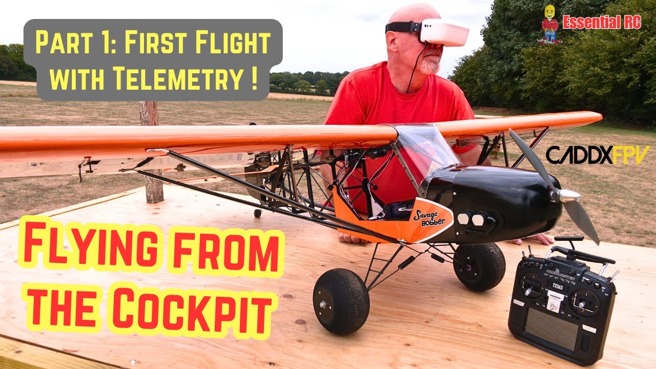 FLYING RC FROM THE COCKPIT ! DW Hobby 1.9m Savage Bobber RC Bush Plane with CADDX FPV (PART 1)