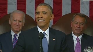 Obama pokes fun at GOP during State of the Union speech