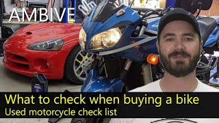 Buying a used motorcycle