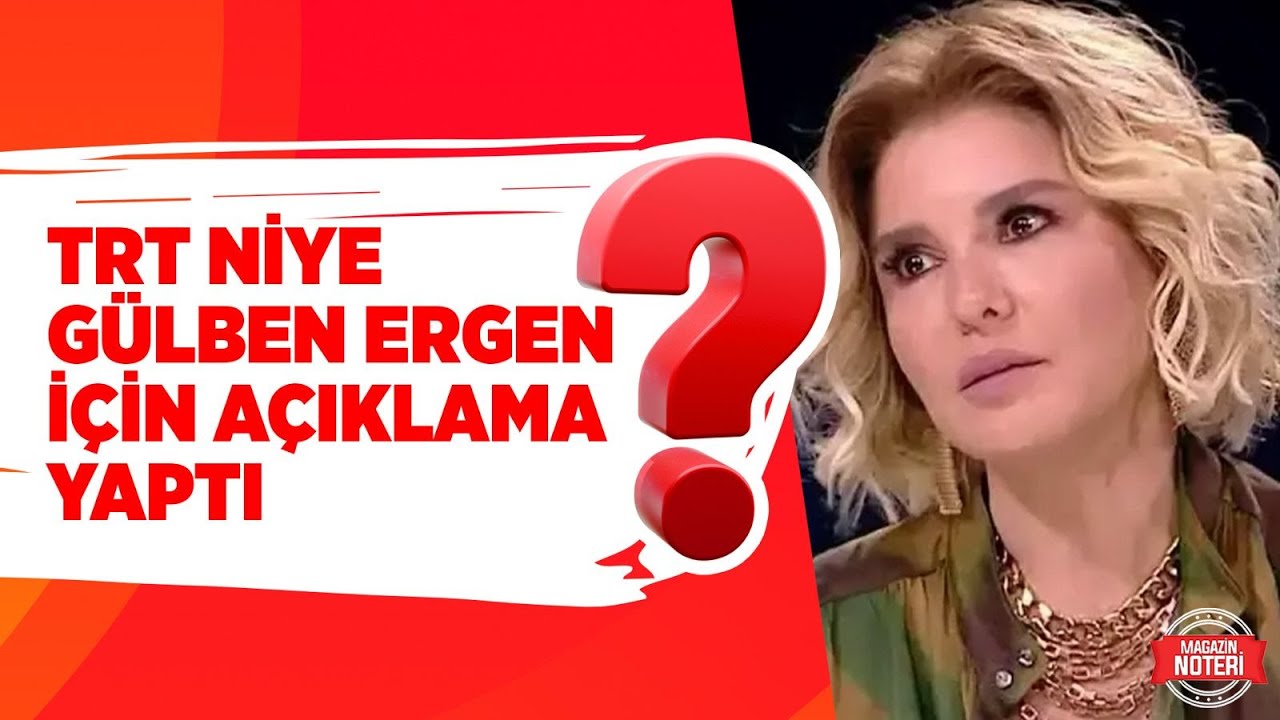 Eleştirilen TRT'den Gülben Ergen Açıklaması! Muhalif Sanatçı TRT'de Yer Alır mı? | Magazin Noteri