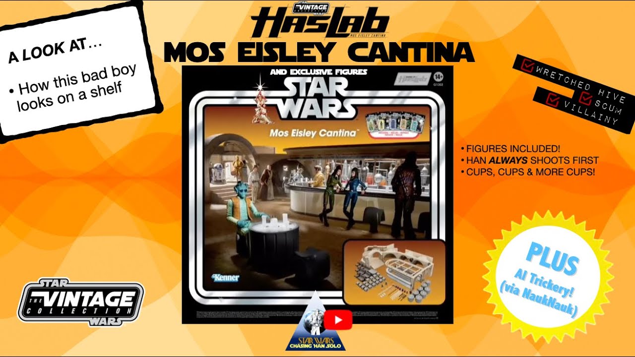 Star Wars HasLab/Vintage Collection Mos Eisley Cantina DISPLAYED + AI Trickery!