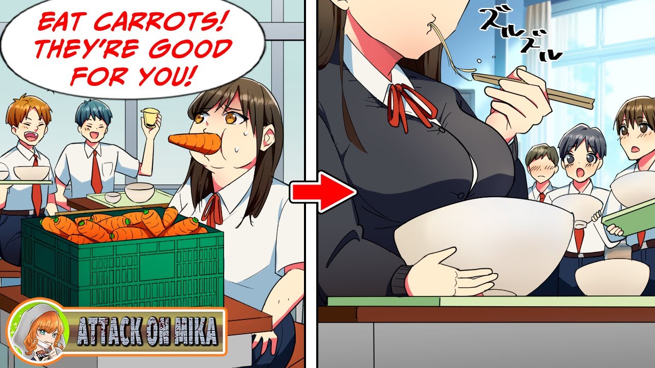 A classmate made me eat carrots every day to lose weight... This is what happened [Manga Dub]