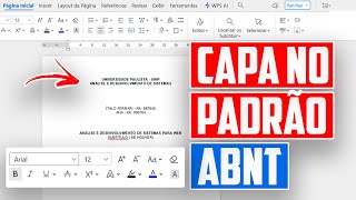 COMO FAZER A CAPA ABNT! FÁCIL E RÁPIDO! 2026! COMO FAZER A CAPA ABNT! FÁCIL E RÁPIDO! 2026!
