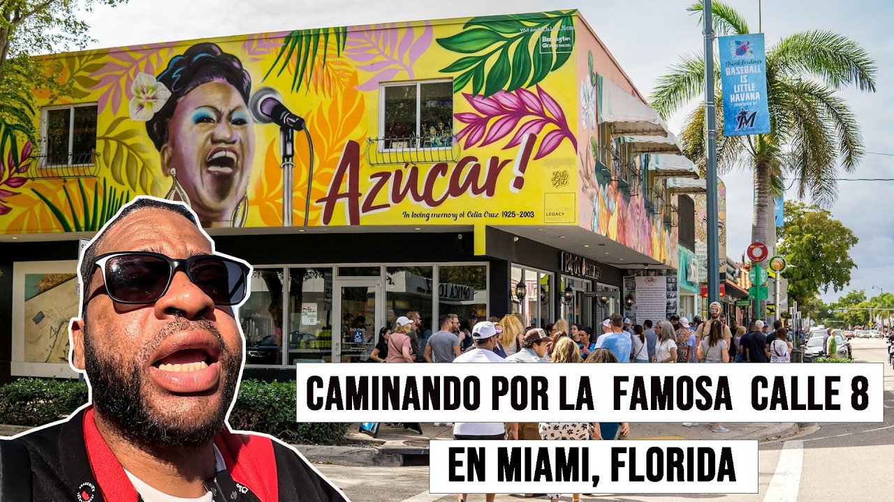 CONOCIENDO LA LITLE CUBA EN MIAMI Y CAMINANDO POR LA FAMOSA CALLE 8