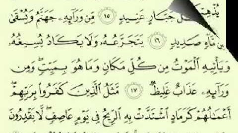 14  سورة إبراهيم تلاوة الشيخ ماهر المعيقلي مع الآيات