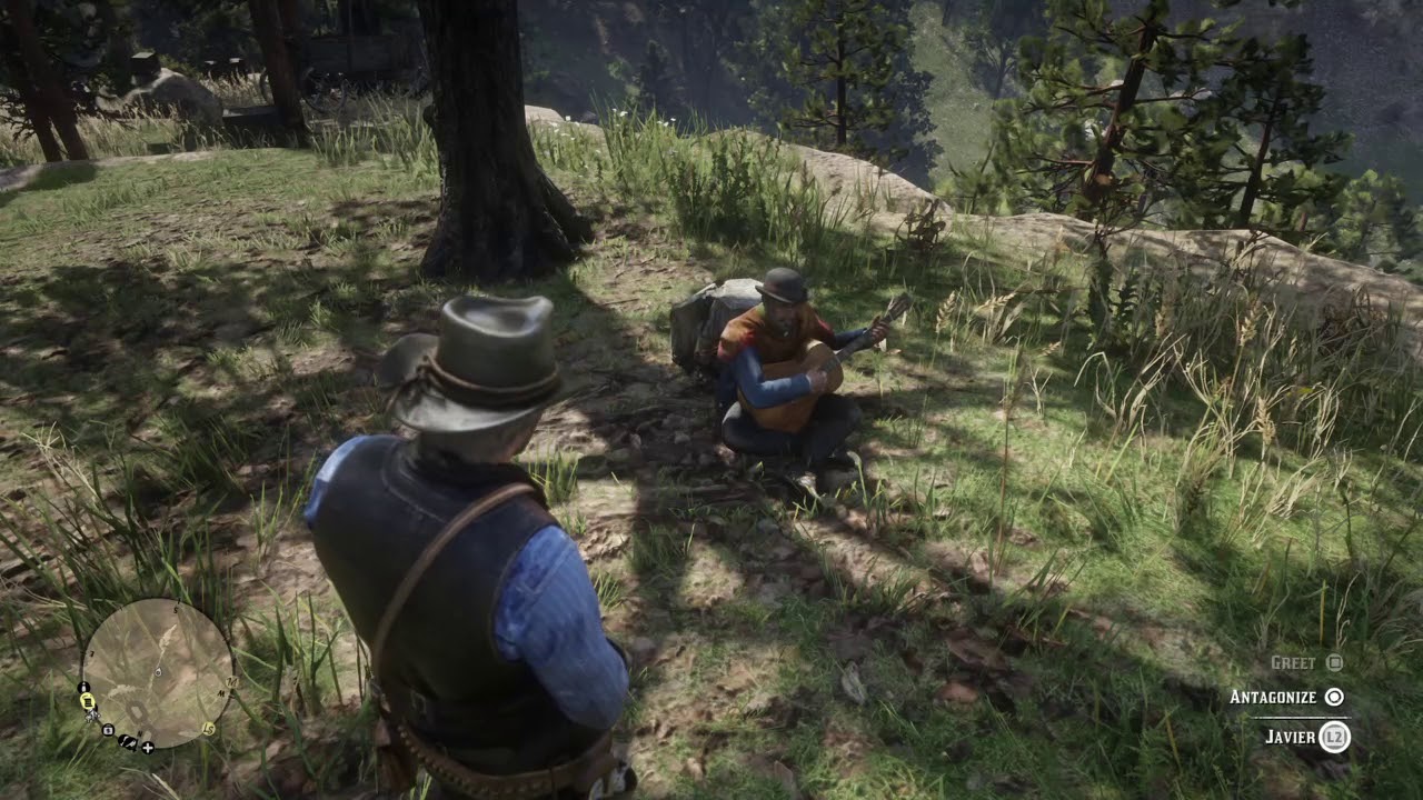 Javier plays the Guitar - Red Dead Redemption 2 Gameplay