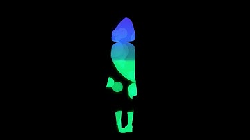 Animation Test - Particle/Girl Silhouette