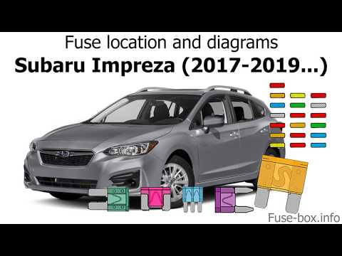 Fuse box location and diagrams: Subaru Impreza (2017-2019...)
