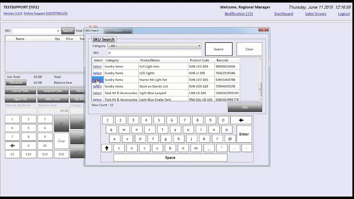 Multiple product sale by cash