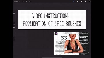 How to use lace pattern brushes in Procreate App