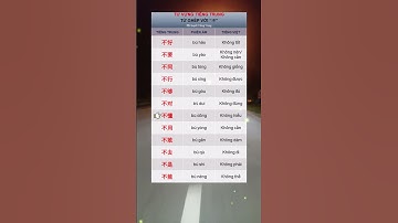 Mở rộng vốn từ với “不” #hoctiengtrung #tuvungtiengtrung #shorts