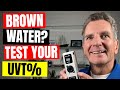 How I Test UVT% in Brown Well or Lake Water    #shorts