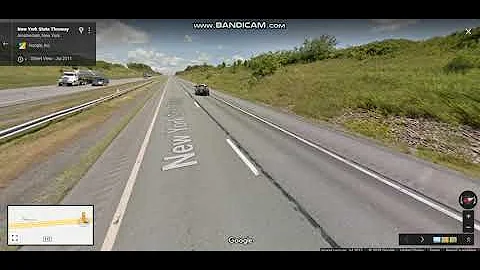 New York State Thruway (Interstate 90 Exits 28 to 27) eastbound