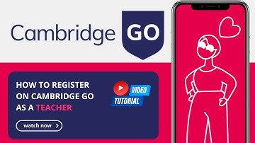 How to register as a teacher on Cambridge GO