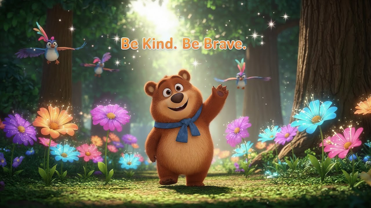 Milo the Brave Little Bear 🐻 | Kids Story About Courage & Kindness ...