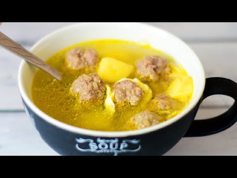Вкусный СУП с ФРИКАДЕЛЬКАМИ простейший рецепт. Легкий суп для всей семьи