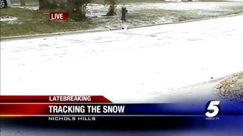 Snow pretty, but roads treacherous in Nichols Hills